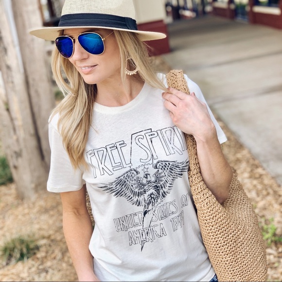 FREE SPIRIT GRAPHIC TEE-VINTAGE-OFF WHITE - Picture 4 of 8